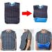 JZK Long Waterproof Feeding Bib for Elderly & Disabled - Washable Adult Dribble Bib for Stroke Patients | Large Size - Buy Online on GoSupps.com