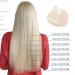 Elailite Real Hair Tape Extensions - 20 Pieces Remy 60g 40cm #70 Bleached White - Smooth Human Hair for Perfect Styles - Buy Online on GoSupps.com