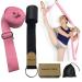 Leg Stretch Band - to Improve Leg Stretching - Easy Install on Door - Perfect Home Equipment for Ballet, Dance and Gymnastic Exercise Flexibility Stretching Strap Foot Stretcher Bands pink