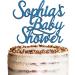 Personalised Acrylic Baby Shower Cake Topper - Welcome Baby Party Decoration (Blue) | KreateSquare - Buy Online on GoSupps.com