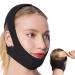 Anti Snoring Chin Strap Chin Lipo Compression Garment Post Surgical Chin Strap Anti Snoring Devices Chin Strap for Men&Women(Black)
