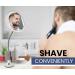 Flexible Round Fogless Shower Mirror for Shaving - Height Adjustable Gooseneck, 360 Swivel, Upgraded Suction Cup - Shatterproof 6.7 Diameter - Buy Online on GoSupps.com
