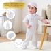 Booulfi Baby Boy's Christening Baptism Outfit Set | 5-Piece Suit, Long Sleeve | 9-12 Months White - Buy Online on GoSupps.com
