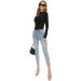 Womens Black Mock Turtleneck Active Base Layer Long Sleeve Top - Size Small - Buy Online on GoSupps.com