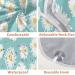 Daisies Flower Painting Beard Bib Apron - Non-Stick Waterproof Hair Catcher for Men | Perfect Grooming Gift with Suction Cups - Buy Online on GoSupps.com