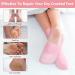 Buy XL Silicone Socks for Dry Cracked Feet - 2 Pairs Non-Slip Moisturizing Heel Socks for Men & Women (Pink) - Ultra-High Stretch Foot Care Pedicure Socks - Buy Online on GoSupps.com