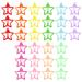 30 pieces of hair clips small star hair clip hair jewelry stars hair clip girl glitter hair clip sweets color metal hair clip children cute hair clip for girls (colorful)