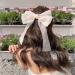 Inilbran Vintage Silk Bow Hair Clips Long Silk Satin Bow Hair Barrettes French Chiffon Hair Clip Barrette Long Silk Ribbon Bow Hair Clips Headpiece Large Silky Bow Hair Accessories for Women Champagne - Buy Online on GoSupps.com