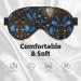 Blue Butterflies Print Double-Sided Eye Mask | Soft Light Blocking Sleep Aid for Enhanced Sleep Quality - Buy Online on GoSupps.com
