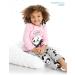 Simple Joys by Carter's Girls Pajama Set - Grey Panda Pink Donut Print - Size 5 Years - Buy Online on GoSupps.com