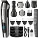 Brightup Beard Trimmer for Men - Electric Razor & Shaver Cordless Hair Clippers Trimmers Set IPX7 Waterproof Mens Grooming Kit for Shaving Face Mustache Body Ear Nose Hair Trimmer Gifts for Men Black - Buy Online on GoSupps.com