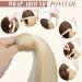 Elailite Real Hair Ponytail Extension #60 Platinum Blonde - 40cm 80g Smooth Natural Hair Braid - Buy Online on GoSupps.com