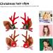 FRCOLOR Kids Pairs Christmas antler hair clip Xmas Hairpins for Women holiday hair clip Deer Horn Hair Barrettes Christmas kids Hair Clips snowman hair clip cute Horn hairpin cloth Hair - Buy Online on GoSupps.com