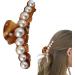 Hair Pearls Claw Clips | Strong Hold Jaw Clips Hair Barrette Clamps Long Jaw Clips Barrettes Fancy Pearl Hair Accessories For Women Girls Styling - Buy Online on GoSupps.com