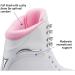 Jackson Ultima SoftSkate Women's Figure Skate - Finesse 180 High Top Lace Up for Medium Support in White/Pink - Buy Online on GoSupps.com