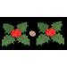 2 x Edible 3D Giant Holly Leaves Leaf with berries 20 colours toppers decorations cake - Buy Online on GoSupps.com