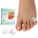Welnove Gel Toe Separator 12 Pack Pinky Toe Spacers Aloe Vera Extract Infused Silicone Little Toe Spacers Bunion Corrector Bunion Cushions Pads for Preventing Rubbing & Relieve Pressure