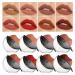 8 Colors Lazy Lipstick Set Long-Lasting Non-Tarnish Non-stick Cup Waterproof Matte Velvet Cream Lipstick High Pigment Easy To Color Lip Stick Set for Women and Girls