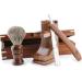 Haryali London Sustainable Razor Set | 4-Piece Wooden Shaving Kit | Eco-Friendly Razor & Brush Holder in Elegant Wooden Box - Buy Online on GoSupps.com