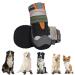 Eyin dog shoes Paw protection 2 pieces breathable dog shoes with non-slip sole and reflective Velcro fastener for small medium and large dogs outdoor sports black size 6 size 6: width 6.5 cm a-black breath-active (2 pieces)
