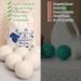 Partideal 6 Pack Wool Tumble Dryer Balls for Laundry Reduce Drying Time Wrinkles & Static Cling 100% New Zealand Sheep Wool Natural Organic Fabric Softener Handmade and Reusable 7cm 40g - Buy Online on GoSupps.com