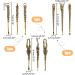 Superfindings 3Pcs Brass Ear Pick Set with Gemstones | Earwax Removal Tool Keychain for Men and Women - Buy Online on GoSupps.com