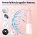 Cordless Water Dental Flosser - KUSKER Portable Oral Irrigator with 5 Modes & 4 Jet Tips - Rechargeable & IPX7 Waterproof - Pink - Buy Online on GoSupps.com