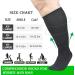 1/3 Pair Compression Socks for Wide Calf - Flight Socks for Men & Women | Extra Large Circulatory Support - Ideal for Nurses Running Pregnancy - Black 4XL - Buy Online on GoSupps.com