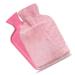 Generic hot bottle with reference large - 2l adult bed bottle with fluffy soft cover premium warmth bag 360 holds long hands and feet for mother father children (pink)