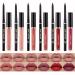 Velvety Nude & Dark Red Matte Lip Liner and Glaze Set - Long Lasting & Waterproof Makeup Gift for Women - Buy Online on GoSupps.com