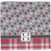 Personalized Red & Gray Dots and Plaid Washcloth | YouCustomizeIt | International Shipping Available - Buy Online on GoSupps.com
