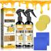 Natural micromolecule beeswax spray beeswax spray natural micromolecularized beeswax spray beeswax spray cleaner wooden spice beewax for wood polish (2Set)