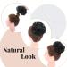 Jet Black Synthetic Hair Bun Extension - 45g Messy Updo Ponytail Scrunchie for Women - Buy Online on GoSupps.com