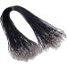 PAXCOO 4336827944 Black Waxed Cord with Clasp Bulk - 100Pcs, Ideal for Bracelet, Necklace, and Jewelry Making - 20 Inches - Buy Online on GoSupps.com