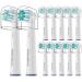 Replacement Toothbrush Heads for Oral B Braun 12 Pack Brush Heads Refill for Oral-B 7000 Clean Oral B Pro 1000 9600 500 3000 8000 Vitality Plus 1 Count (Pack of 12)