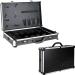VER Beauty Barber Case Hair Tool Organizer Lightweight & Portable Aluminium Finish Durable Cosmetology Supplies NumLock Security Roomy Interior for Hair Clippers & Shears (Silver Trimming)
