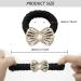Elastic Hair Ties - Crystal Rhinestone Ponytail Holders - Black Diamond Hair Bands for Women/Girls - 12pcs - Buy Online on GoSupps.com