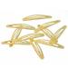 HAARallerliebst Oval Hair Clips - 10 Shiny Gold Clips (6 cm) with White Storage Box | International Shipping Available - Buy Online on GoSupps.com