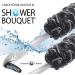 Shower Bouquet Loofah Charcoal Back Scrubbers 2-Pack - Long Handle Bath Sponge Brushes for Men & Women - Exfoliating Bathing Accessories - Buy Online on GoSupps.com