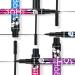 3-Part Eye Make-Up Set for Women | All-in-One Eye Set for Beginners | Eyebrow Pencil Black Eyeliner & Mascara - Violet - Buy Online on GoSupps.com