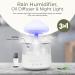 Mushroom Rain Humidifier | Essential Oil Diffuser with Calming Sounds | Bedroom Night Light & Aromatherapy | International Shipping Available - Buy Online on GoSupps.com