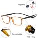 JM 2 Pack Magnetic Reading Glasses +2.0 Tortoise & Clear | Blue Light Blocking Computer Readers - Buy Online on GoSupps.com