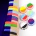 Latibell UV Face & Body Paint Set | 12 Water Activated Neon Colors | Black Light Reactive Makeup Kit for Halloween & UV Party | Includes 1 Makeup Brush & Water Activated Eyeliner - Buy Online on GoSupps.com
