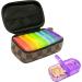 Weekly Pill Organizer - 7 Day AM/PM Portable Travel Pill Case for Vitamins Supplements Medications & Fish Oils (Brown) - Ideal for Easy Organization & International Shipping - Buy Online on GoSupps.com