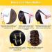 Jumbo Hair Rollers Set Hair Rollers Self Grip Curlers For Long Hair No Heat Curlers Heatless Hair Rollers With Clips & Comb 24 Packs (Yellow 24Pcs) - Buy Online on GoSupps.com