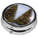 Christmas Trees Mini Round Pill Box | 3 Compartment Travel Organizer | Portable Medicine Case for Home & Office - Buy Online on GoSupps.com