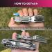 Joycube 6-in-1 Detachable Camping Utensils Set - Stainless Steel Folding Cutlery with Spoon, Fork, Knife, Bottle Opener, Can Opener - Portable Travel Flatware Combo - Buy Online on GoSupps.com