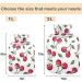NAANLE Cartoon Cherry Berries Transparent 2L Hot Water Bottle - Large Heat & Cold Therapy for Pain Relief - Buy Online on GoSupps.com