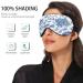 WELLDAY Sleep Mask Blue White Floral | Soft Comfort Eye Shade Cover for Men and Women | Adjustable Strap | Blockout Light Blindfold - Buy Online on GoSupps.com