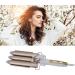 25mm 3 Barrel Curling Iron Wand - Adjustable Temperature Hair Waver for Fluffy & Wavy Hairstyles | International Shipping - Buy Online on GoSupps.com